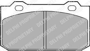 Delphi LP418 комплект тормозных колодок, дисковый тормоз на ALFA ROMEO ARNA (920)