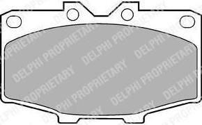 DELPHI Комплект тормозных колодок, диско (LP448)