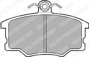 DELPHI Комплект тормозных колодок, диско (LP453)