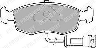 DELPHI Колодки передние FORD Escort/Orion/Sierra/Scorpio 84-95 (LP457)