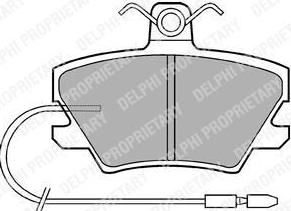 Delphi LP518 комплект тормозных колодок, дисковый тормоз на RENAULT SUPER 5 (B/C40_)