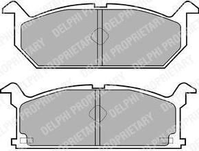 Delphi LP528 комплект тормозных колодок, дисковый тормоз на SUZUKI SWIFT I (AA)