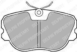 Delphi LP575 комплект тормозных колодок, дисковый тормоз на VOLVO 480 E
