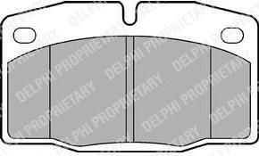 Delphi LP581 комплект тормозных колодок, дисковый тормоз на OPEL OMEGA A (16_, 17_, 19_)