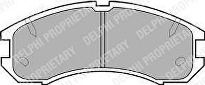 DELPHI Комплект тормозных колодок, диско (LP595)
