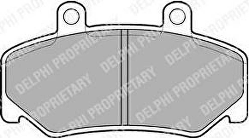 Delphi LP643 Колодки тормозные VOLVO 740/760/940/960 82-96 передние