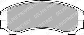 DELPHI Колодки пер. NISSAN SUNNY 86-91 (LP671)