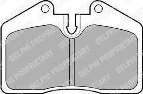Delphi LP672 комплект тормозных колодок, дисковый тормоз на PORSCHE 911 кабрио (993)