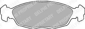 DELPHI Колодки передние DAEWOO OP VecA 1.4-1.8 92-95 AstF/CorA/B невент (LP702)