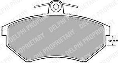 DELPHI Колодки передние VW B3/B4/G2/G3 (LP778)