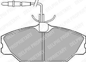 DELPHI Колодки торм.пер. (LP788)