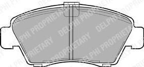 Delphi LP810 Колодки тормозные HONDA CIVIC 1.3-1.6 91-01/JAZZ 1.2/1.4 02- передние