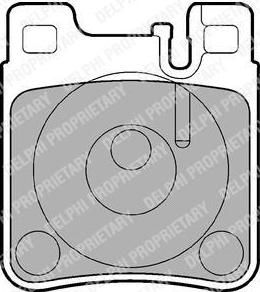 DELPHI Колодки тормозные MERCEDES 300, 400, 500, 600, CLK320, CLK430, CLK55, E200, E220, E230, E240, E250, E270, E280, E290, E300, E320, E36, E420, E430, E500, S280, S300, S320, S350, S420, S500, S600, SL280, SL320, SL500, SL600, SLK32 (LP841)