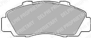 DELPHI Колодки торм.диск.пер.Honda Accord 2.2 Type-R 98-> (45022-S10-A00, LP872)