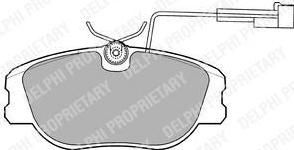 Delphi LP875 комплект тормозных колодок, дисковый тормоз на FIAT CROMA (154)