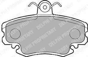 DELPHI Колодки передние RENAULT Logan/Sandero/ PEUGEOT/LADA Largus (7701207066, LP885)