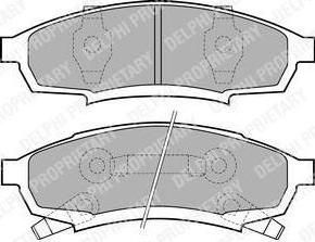 Delphi LP895 комплект тормозных колодок, дисковый тормоз на CHEVROLET LUMINA APV вэн