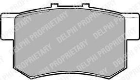 DELPHI Колодки задние HONDA ACCORD/CIVIC/CR-V -06 (LP948)