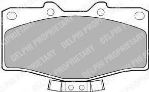 DELPHI Комплект тормозных колодок, диско (LP951)