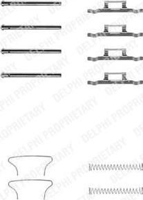 Delphi LX0025 комплектующие, колодки дискового тормоза на NISSAN CHERRY II Traveller (VN10)