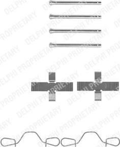 Delphi LX0041 комплектующие, колодки дискового тормоза на VW PASSAT (32B)