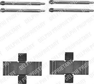 Delphi LX0066 комплектующие, колодки дискового тормоза на OPEL MONZA A (22_)