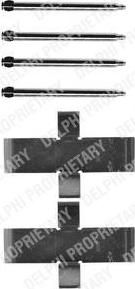 Delphi LX0107 комплектующие, колодки дискового тормоза на VW LT 28-35 I автобус (281-363)