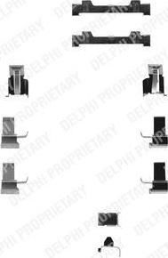 Delphi LX0124 комплектующие, колодки дискового тормоза на TOYOTA CELICA купе (RA4_, TA4_)