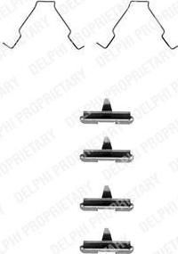 Delphi LX0267 комплектующие, колодки дискового тормоза на MAZDA 626 IV Hatchback (GE)