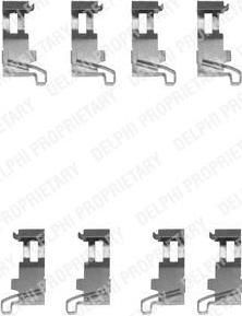 Delphi LX0361 комплектующие, колодки дискового тормоза на DAIHATSU MOVE (L6_, L9_)