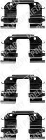 Delphi LX0372 комплектующие, колодки дискового тормоза на DAEWOO MATIZ (KLYA)
