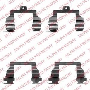 Delphi LX0374 комплектующие, колодки дискового тормоза на TOYOTA PREVIA (MCR3_, ACR3_, CLR3_)