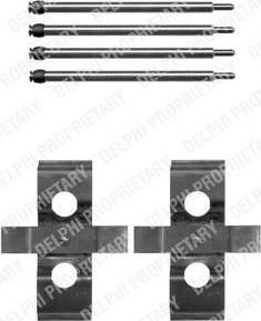 Delphi LX0384 комплектующие, колодки дискового тормоза на MERCEDES-BENZ S-CLASS (W140)