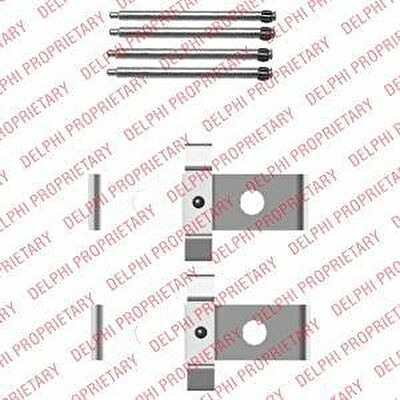 Delphi LX0408 комплектующие, колодки дискового тормоза на PEUGEOT 607 (9D, 9U)