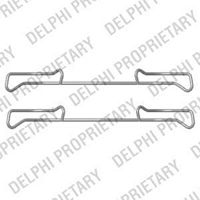 Delphi LX0436 комплектующие, колодки дискового тормоза на AUDI A4 Allroad (8KH, B8)