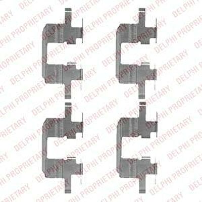 Delphi LX0472 комплектующие, колодки дискового тормоза на SUBARU LEGACY III универсал (BE, BH)