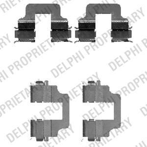 DELPHI Комплектующие, колодки дискового тормоза (LX0473)