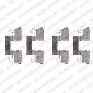 Delphi LX0474 комплектующие, колодки дискового тормоза на MITSUBISHI CARISMA (DA_)