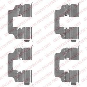 Delphi LX0493 комплектующие, колодки дискового тормоза на HONDA CIVIC IX (FK)