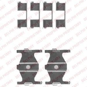 Delphi LX0497 комплектующие, колодки дискового тормоза на HYUNDAI LANTRA I (J-1)