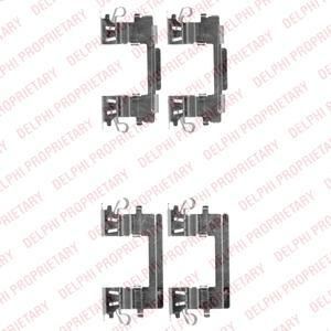 Delphi LX0499 комплектующие, колодки дискового тормоза на TOYOTA PREVIA (MCR3_, ACR3_, CLR3_)