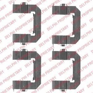 Delphi LX0501 комплектующие, колодки дискового тормоза на CHEVROLET CAPTIVA (C100, C140)