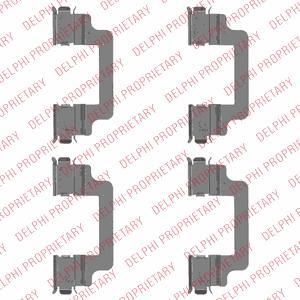 Delphi LX0505 комплектующие, колодки дискового тормоза на FIAT ULYSSE (179AX)
