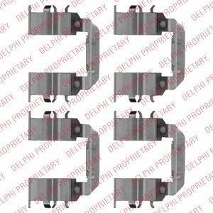 Delphi LX0510 комплектующие, колодки дискового тормоза на HYUNDAI i20 (PB, PBT)