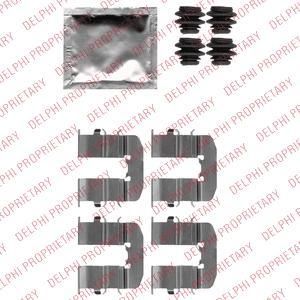 Delphi LX0512 комплектующие, колодки дискового тормоза на HYUNDAI i20 (PB, PBT)