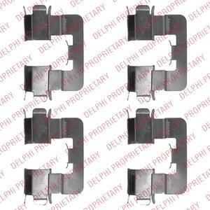 Delphi LX0539 комплектующие, колодки дискового тормоза на TOYOTA COROLLA (CDE12_, ZZE12_, NDE12_, ZDE12_)