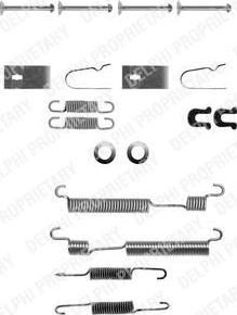 DELPHI Комплектующие, тормозная колодка (LY1056)