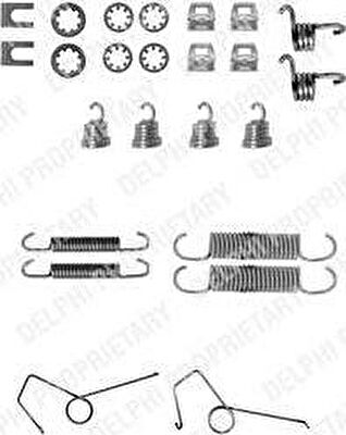 Delphi LY1200 комплектующие, тормозная колодка на RENAULT 21 универсал (K48_)