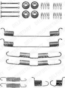 Delphi LY1204 комплектующие, тормозная колодка на MITSUBISHI L 300 фургон (P0_W, P1_W, P0_V, P1_V, P_2V, P2_W)