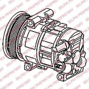 Delphi TSP0155951 компрессор, кондиционер на FIAT BRAVO II (198)